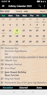 Holiday Calendar 2021 1
