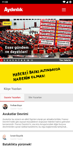 Android application Aydınlık screenshort