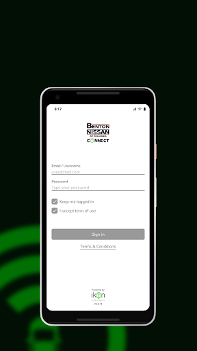 Android application Benton Nissan Columbia Connect screenshort