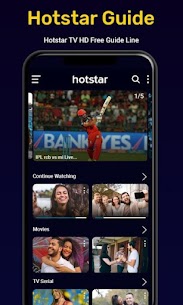 Hotstar Live TV Shows Apk HD Movies Guide app for Android 2