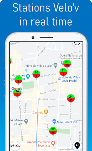 Bicycle lanes Lyon Screen 3