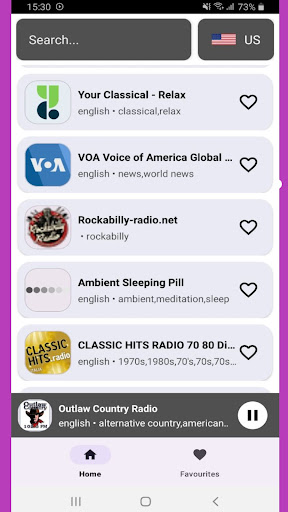 Radio Online: Global 24/7 FM Screen 2