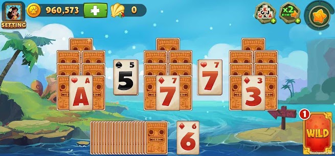 Solitaire Vacation – Tri Peaks  Full Apk Download 6