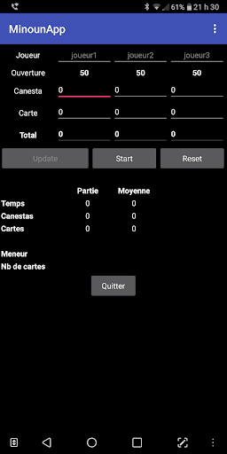 Android application Minounapp screenshort