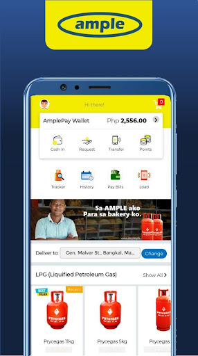 Ample LPG - Ordering Made Easy Screen 2
