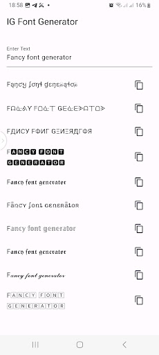 Font Generator - Fancy Text Screen 2
