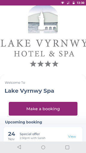 Android application Lake Vyrnwy Spa screenshort