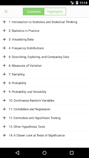 Study Statistics Screen 2