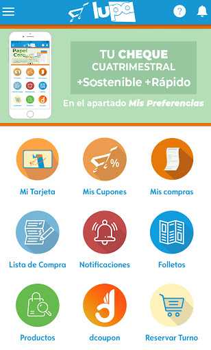 Android application LUPA Supermercados screenshort