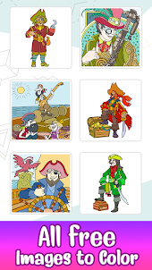 Pirates Color by Number Book