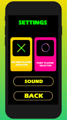 Tic Tac Toe Glow 2 player Screen 2