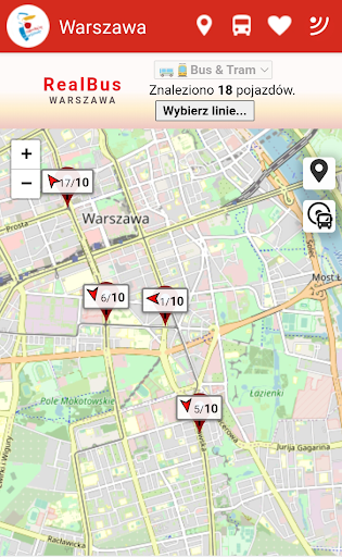 Android application Warsaw Public Transport screenshort