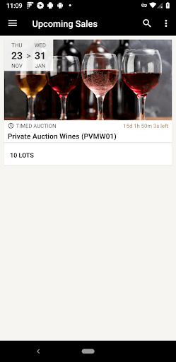 Android application MW Auctions screenshort