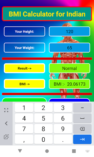 BMI Calculator for Indian Screen 3