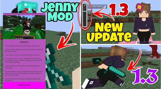 Ellie Jenny Mod for Minecraft