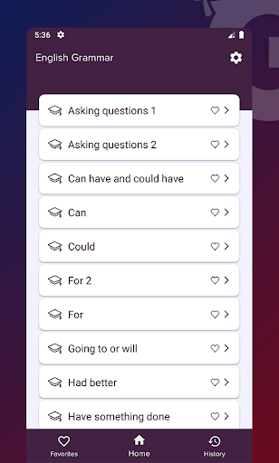 English Grammar Screen 2