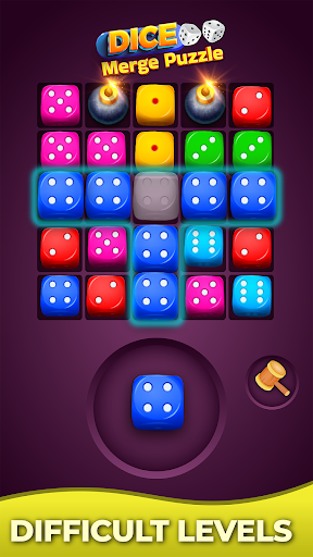 Android application Sort Merge Dice Puzzle Game screenshort