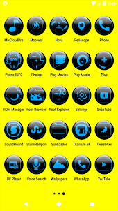 Blue Glass Orb Icon Pack