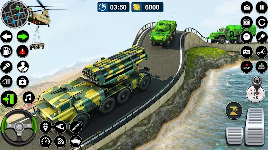 Us Army Transport truck Sim 3D