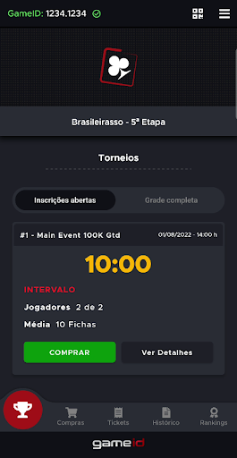 Android application GameID screenshort