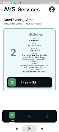 Android application AVS Services screenshort