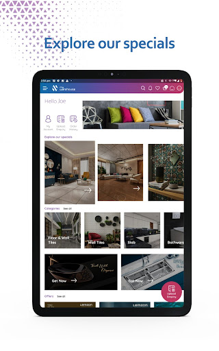 MyWarehouse Tab Screen 2