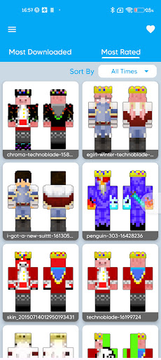 Technoblade Skins Screen 3