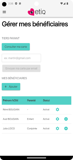 ETIQ Mutuelle Santé Screen 3