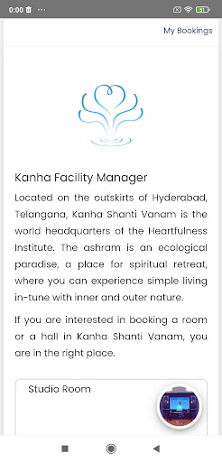 Android application Kanha Facility Manager screenshort