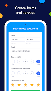 Jotform Mobile Forms: Forms képernyőkép létrehozása