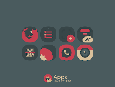 Sagon: Dark Icon Pack APK (مصححة/مفتوحة بالكامل) 3