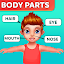 Body Parts Game for Kids - Preschool Learning Game