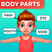 Игра частей тела для детей - игра для дошкольников