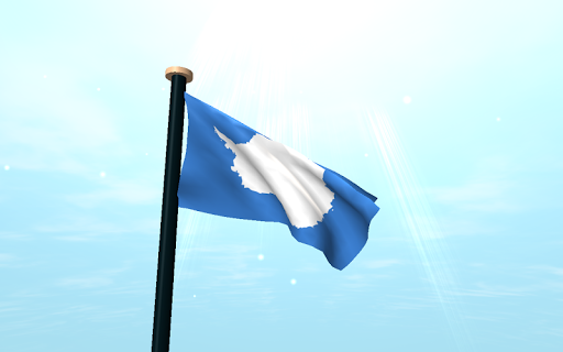 Antarctica Flag 3D Free