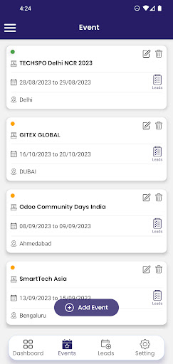 Expo Lead Manager Screen 2