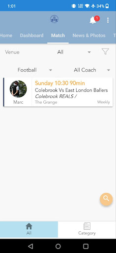 Colebrook REALS Football Club Screen 3