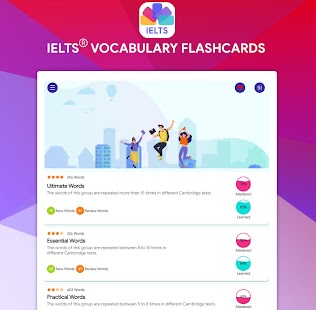 IELTS® Vocabulary Flashcards Screenshot