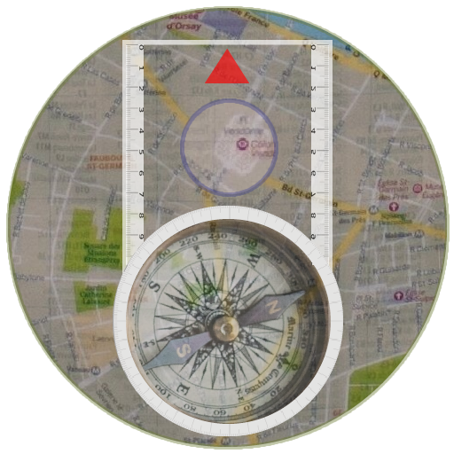 Baseplate Map Compass logo