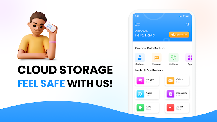 Cloud storage: Cloud backup - New - (Android)