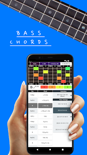 Android application Bass Guitar Chord or Arpeggios screenshort