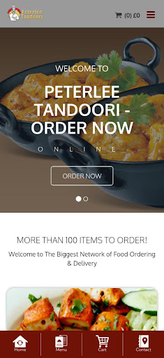 Android application Peterlee Tandoori screenshort