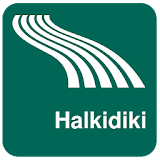 Halkidiki Map offline icon