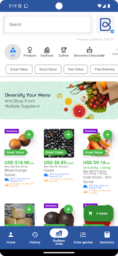 BlueCart for Buyers Screen 2