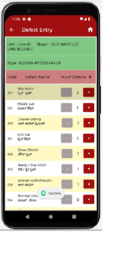 QR - Quality Inspection Screen 3