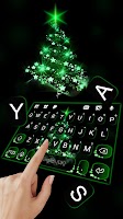 screenshot of Neon Green Christmas Keyboard 