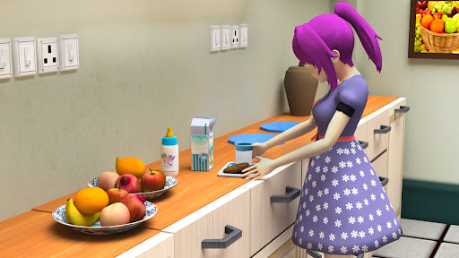 Android application Anime Pregnant Mother Game screenshort