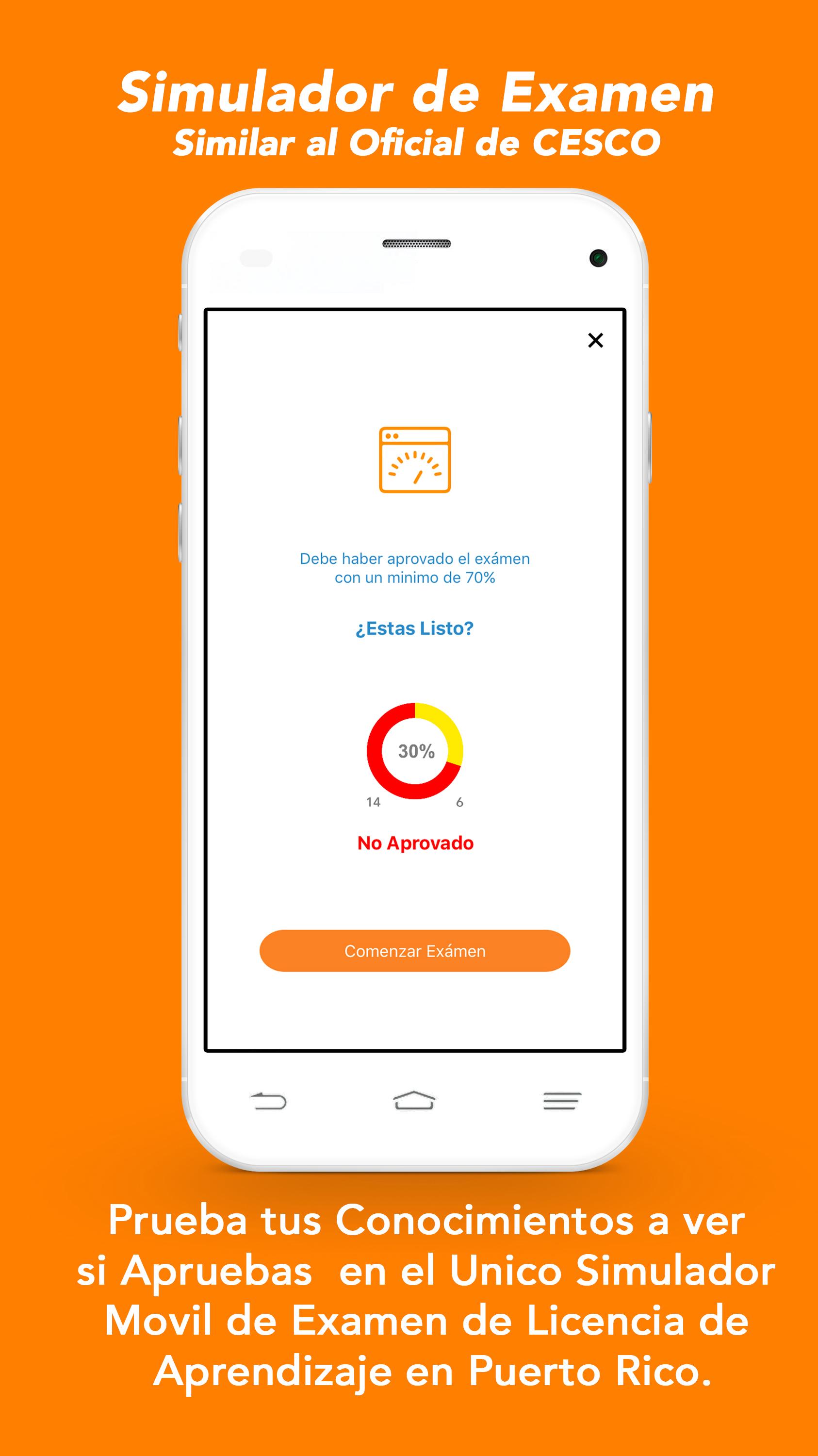 Android application Repaso Movil - Licencia de Aprendizaje Puerto Rico screenshort