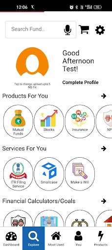 Android application BestinWealth screenshort