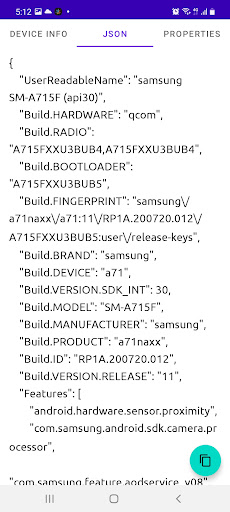 Next Android Info Screen 3