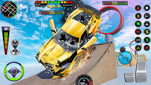 Android application Beam Drive 3d Car Crash Sim screenshort
